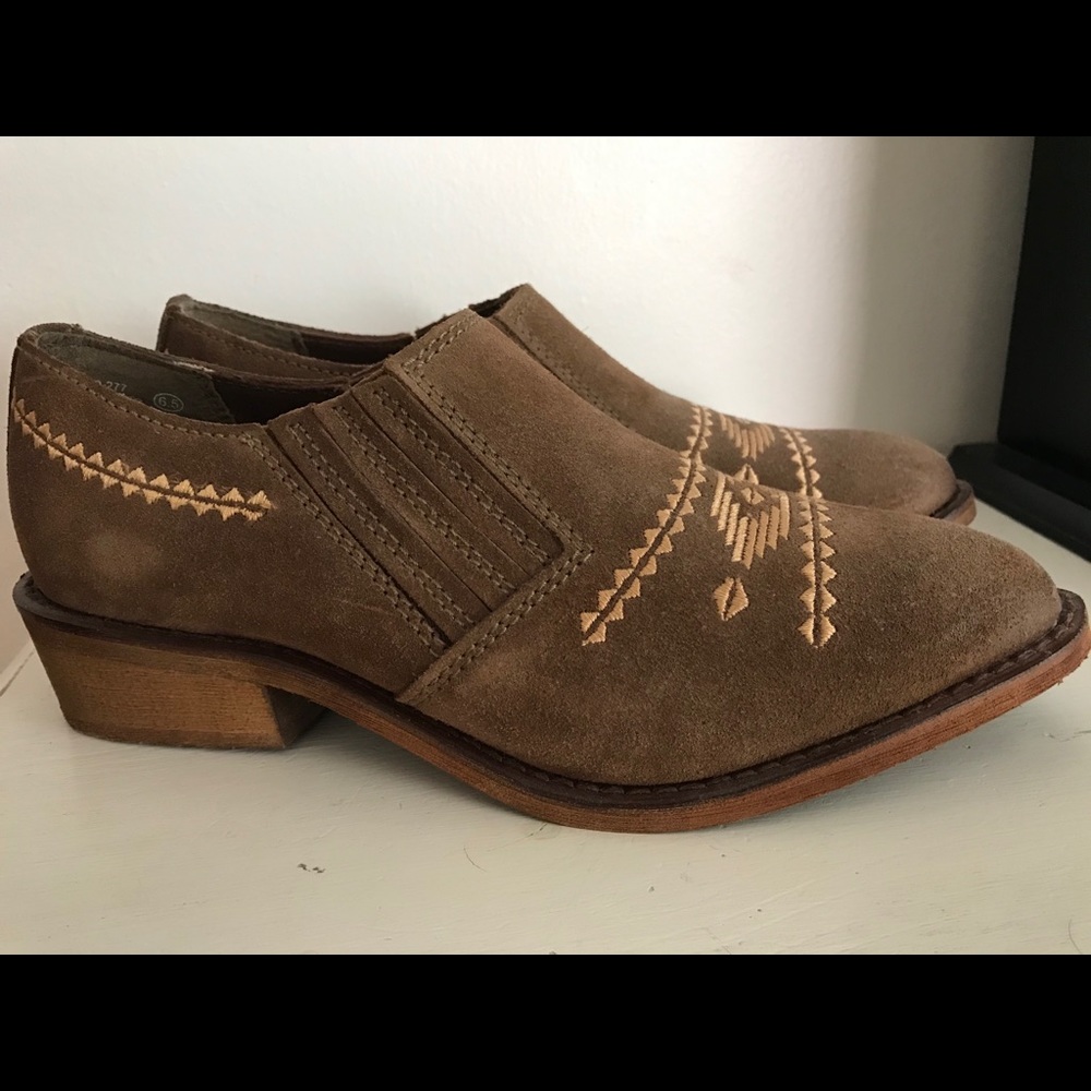 Suede ankle boots, 6.5 NWOT